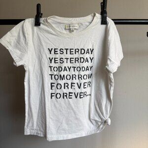 LIMITED EDITION KERRI ROSENTHAL Suke Forever Graphic Tee in White Size S